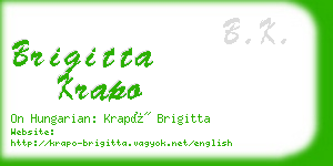 brigitta krapo business card